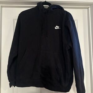 Nike Black Fleece Sweatshirt with Swoosh Logo